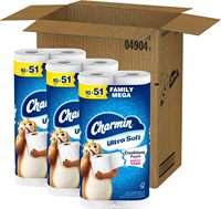 Huge Demand on Charmin-Ultra Soft Touch Toilet Paper, 30 Family Mega Rolls| 153 Regular Rolls for Bulk Buyers