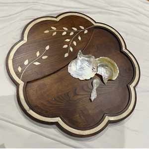 Plat de service en nacre de haute qualité, biodégradable, écologique, plat de service en nacre, décoration côtière, présentoir, vaisselle de luxe - Product Image 6