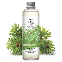 Recharge Liquide pour Diffuseur d'Arômes Aromatika aux Aiguilles de Pin Naturelles 200ml – Huile Parfumée Longue Durée pour Diffuseur à Bâtonnets – Aromathérapie