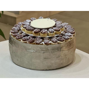 Bol de service à chocolat en métal argenté moderne et écologique Hôtels et mariages pour le dessert Bonbons Bol de serveur au meilleur prix - Product Image 6