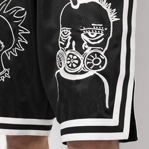 กางเกงขาสั้นกีฬาสำหรับผู้ชายกางเกงวิ่งเล่นฟิตเนสยิมทำจากโพลีเอสเตอร์ของตกแต่งสีพื้นสำหรับวิ่งบาสเก็ตบอล100% - Product Image 2