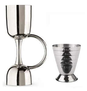 Meilleure qualité en acier inoxydable Jigger verre à liqueur cuisine Restaurant hôtel vin boire nouveau Design verre à liqueur - Product Image 4