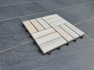 Baldosas de madera de Acacia de alta calidad, 12 listones, WPC, fabricado en la fábrica de Vietnam, la mejor calidad - Product Image 5