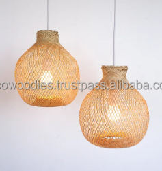 Bamboo <b>Lamp</b> <b>Shade</b> Pendant Light <b>for</b> Bedroom Weave Handmade Decoration Hanging Modern Chandelier Wicker <b>Lamps</b> <b>Shades</b> - Product Image 4