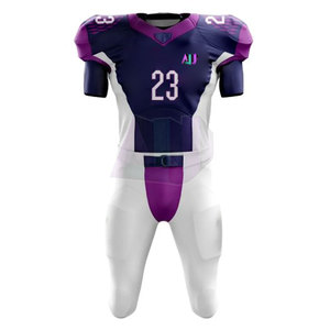 Conjuntos de Uniformes de Fútbol Americano Transpirables y Cómodos para Hombre, Manga Corta, Personalizables, Tela Ligera y Duradera - Product Image 1