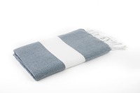 Serviette Fouta de Bain et de Plage ArtisRaw 100% Coton Biologique Antimicrobienne Écologique Couleur Personnalisée Tissée Abstraite Unie Faite à la Main FC008