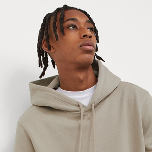Pull à capuche unisexe de haute qualité, streetwear décontracté à motif uni, vente en gros de vêtements vierges colorés unis d'hiver avec logo brodé personnalisé - Product Image 4