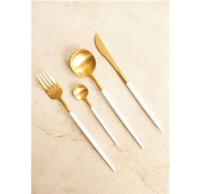 Ensemble d'outils à main, vaisselle, acier inoxydable de qualité alimentaire 304, ensemble de cuillères et de couteaux à porc, 4 pièces, couverts portables - Product Image 5