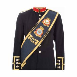 High Quality Hand Made Embroidered Sash Tactical Embroidery Sashes for Uniform Masonic Regalia <b>Craft</b> Master OEM - Product Image 4