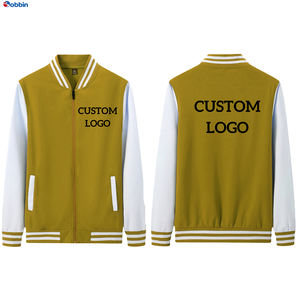 Chaqueta Universitaria para Hombre de Talla Grande, de Moda, con Forro Acolchado, Cuello Alto, Parches de Chenilla Personalizados, Resistente al Viento - Product Image 6