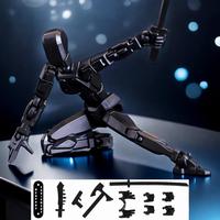 Figurine d'Action Robot Modèle T13 Imprimé en 3D Entièrement Articulé, Compatible avec l'Animation en Stop-Motion
