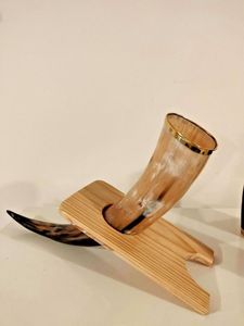 ฮอร์นสำหรับดื่มวิสกี้และไวน์รูปสัตว์ทำจากเขาสัตว์ทำจากไวกิ้งควายได้เป็นงานฝีมือคุณภาพเยี่ยม - Product Image 4