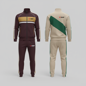 Nouvelle gamme Ensemble survêtement en molleton d'hiver deux pièces avec taille élastique et poches latérales, design 2-en-1, pour commandes en gros - Product Image 1