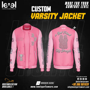 Veste universitaire bleue à patchwork rayé avec logo personnalisé OEM pour hommes, manches en cuir de laine entièrement personnalisées, taille XS - Product Image 4