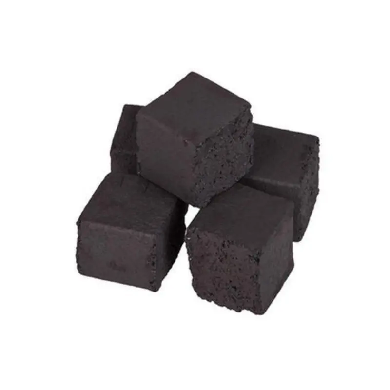 Carvão de coco sem fumaça Premium: Cubo quadrado de melhor qualidade para entusiastas de narguilé/Shisha
