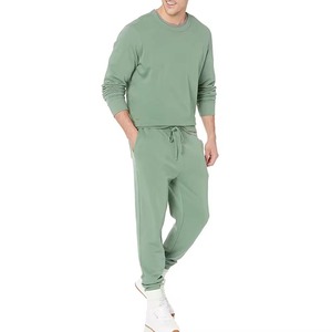 Wholesale Professional Eco-Friendly Breathable Polyester/Cotton Winter Sweat Suits for <b>Men</b>-Custom Color Blank <b>Pullover</b> - Product Image 2