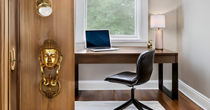 Bouton de poignée de bouddha en laiton durable de style moderne avec installation par vis pour usage domestique - Product Image 3