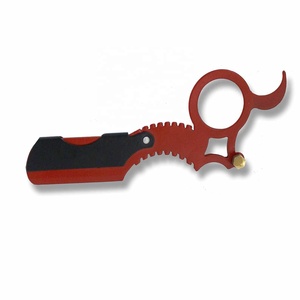 Maquinilla de afeitar de barbero de borde recto profesional de acero inoxidable, herramienta de cuchillo de afeitar con logotipo personalizado, maquinilla de afeitar recta de dragón para hombres - Product Image 5