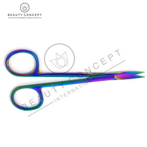 Ciseaux à ongles pour droitiers, lames incurvées en acier inoxydable de qualité supérieure, multicolores, durables, pour manucure et cuticules - Product Image 3