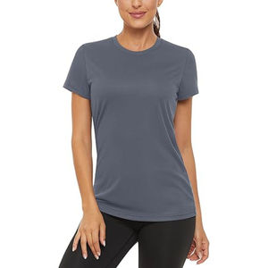 T-shirt à manches courtes de Sport de plein air décontracté pour femmes haut d'été à séchage rapide 100% coton coupe ample tricoté impression numérique respirant - Product Image 1