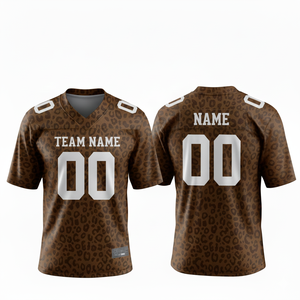 Camiseta de Fútbol Americano Sublimada Personalizada, 100% Poliéster, Transpirable, Talla Grande, Ropa Deportiva de Equipo, Antibacteriana en la Parte Delantera, Manga Corta - Product Image 2