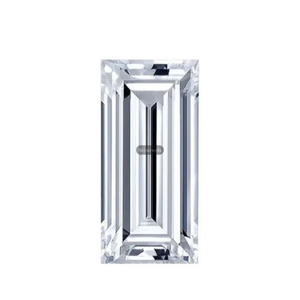 Diamant synthétique cultivé en laboratoire HPHT CVD de qualité DEF VVS VS, taille baguette, certifié IGI GIA, 5,0 carats, vente en gros - Product Image 1