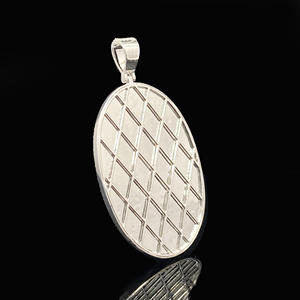 Pendentif Hip Hop en Acier Inoxydable avec Diamants CZ Personnalisé avec Logo - Product Image 2