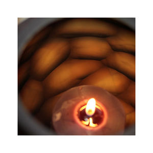 Unique Design Honeycomb Vase & Candle <b>Jar</b> in Blown <b>Glass</b> for Table Decorative - Product Image 4