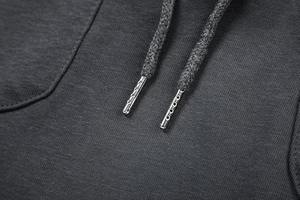 Basics Veste à fermeture éclair épaisse en coton mélangé personnalisée avec sweat à capuche zippé en fourrure détachable pour hommes - Product Image 5