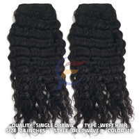 Extensions de cheveux indonésiens Remy de luxe à cuticules alignées, double trame, 100% cheveux humains bruts non traités, ondulation profonde, personnalisables
