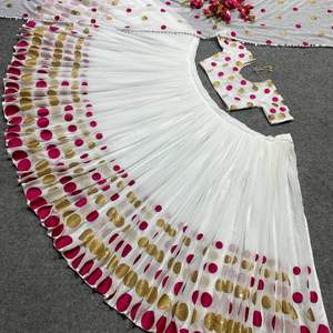 Designer Party Wear Heavy Georgette Séquence Broderie Travail Lehenga Avec Dupatta Party Wear Indian Bollywood Outfit Wholesale - Product Image 6