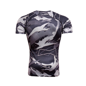 Long Sleeve Mens Sublimation Compression <b>Shirt</b> Rash Guard for BJJ Rash Guard MMA Workout Gym - Product Image 2