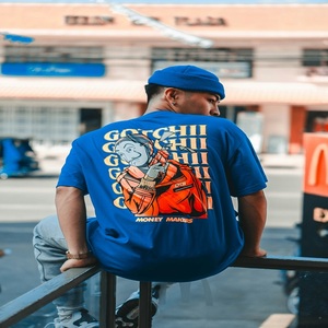 Vente en gros de streetwear pc en coton biologique pv dans différentes méthodes d'impression et matériaux T-shirt à col rond pour hommes en stock à vendre - Product Image 6