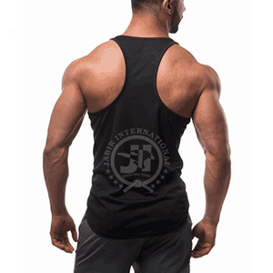 Camiseta sin mangas de algodón con estampado personalizado para hombre, camiseta de entrenamiento informal de secado rápido, camiseta XL de talla grande, muchos colores disponibles, transpirable, venta al por mayor OEM - Product Image 4