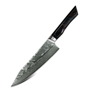 Cuchillo de cocina de acero duradero de fábrica de cubiertos OEM ODM personalizado al por mayor cuchillo de Chef de cocina Premium cuchillo de acero de Damasco japonés - Product Image 1