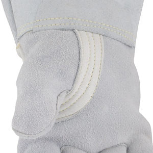 Guantes de seguridad resistentes al calor para soldadura TIG de cuero de vaca Partido de grano de primera calidad de 16 pulgadas - Product Image 2