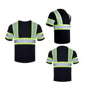 T-shirt de travail haute visibilité avec bande réfléchissante pour la construction, l'usine et l'industrie - Product Image 1