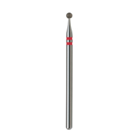 Foret à ongles professionnel en diamant, 2,5 mm, grain rouge, pour l'élimination des cuticules