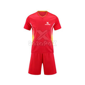 ชุดเสื้อฟุตบอลแบบแห้งเร็วชุดเสื้อแขนสั้นมีบริการ OEM - Product Image 2