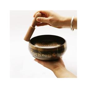 Cuenco de canto tibetano hecho a mano para práctica de Yoga, Mantra antiguo tallado para meditación y curación - Product Image 4