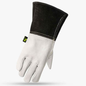SKATIQ Gants de sécurité en peau de chèvre de qualité SG-7075 de haute qualité Clé à chocs antidérapante à 5 manchettes - Product Image 2