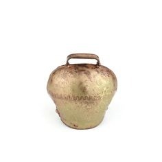 Campana de vaca de latón rústico vintage con tono rico y profundo para decoración de Bodas de uso agrícola y colgante de pared para el hogar con temática antigua - Product Image 4