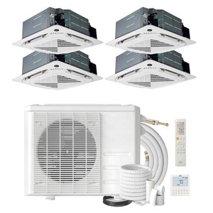 Meilleure vente 36,000 BTU 4 zones 9k Cassette de plafond sans conduit Mini Split avec kits d'installation 3 tonnes Quad Zone Multi Zone AC - Product Image 1