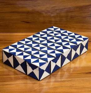 Eco-Friendly Handmade Resin Inlay <b>Box</b> for Gift & Jewelry Storage-<b>Soft</b> Interior for Delicate Items Feng Shui Design - Product Image 4