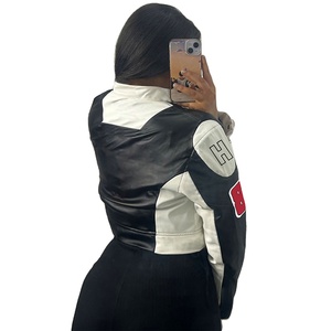 Chaqueta Bomber de Forro Polar con Cuello en V, Cortavientos, para Hombre, con Detalle de Botones, Largo Regular, Manga Larga, Estilo Urbano, Invierno 2025 - Product Image 3