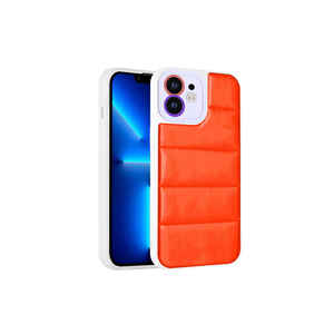 Étui en silicone premium orange élégant pour iPhone 12 7 Plus et A55, protection antichoc pour téléphone, compatible avec l'appareil photo - Product Image 1