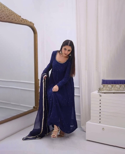 open lace back dress Shop Online For Designer Party Wear High-Low Anarkali Dress with Exclusive  Pant and Dupatta – SNAZZYHUNT