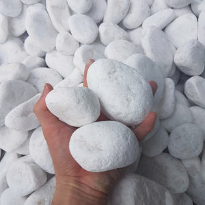 Natural White Cobble & <b>Pebble</b> <b>Stone</b> for Artificial <b>Stone</b> Manufacturing and Landscape Enhancing - Product Image 1