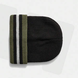 2025 gros cravate tricoté bonnet casquettes unisexe mode hiver chaud Jacquard Streetwear casquettes personnalisées pour adultes - Product Image 1