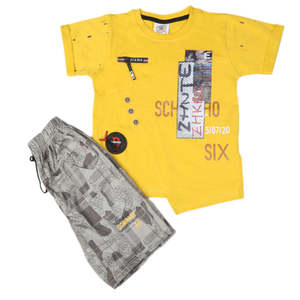 Traje de Manga Corta para Niño 6B-43 - Amarillo - Product Image 3